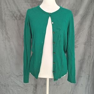 Ann Taylor cardigan - deep green